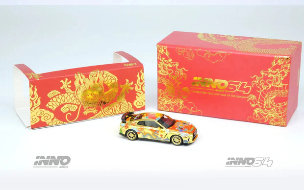 INNO64 Nissan GT-R (R35) Year of The Dragon Chinese New Year 2024 Special Edition 1:64 Scale Diecast Model