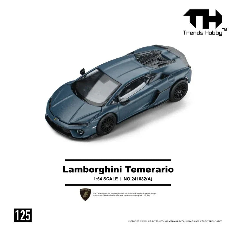 Trends Hobby Lamborghini Temerario 1:64 Scale (Matte Blue)