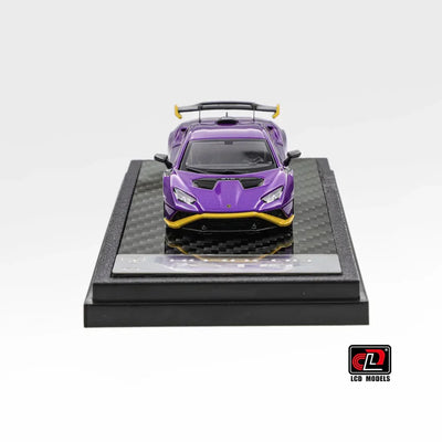 LCD Lamborghini Huracán STO 1:64 Scale Diecast Model – Purple