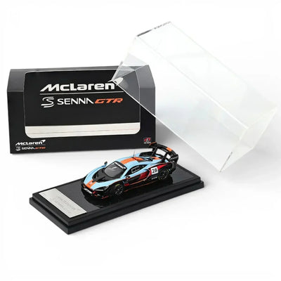 LCD McLaren Senna GTR Foshan APA XPO Special Package 2025 Gulf Livery 1:64 Scale Diecast Model