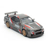 INNO64 Nissan Skyline GT-R R34 Z-Tune Indonesia Diecast Expo Exclusive Edition 1:64 Scale Diecast Model (Grey)