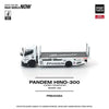 *PRE-ORDER* Pandem Fuso 300 Flatbed Transporter New Tooling, 1:64 Scale (White) - Pop Race