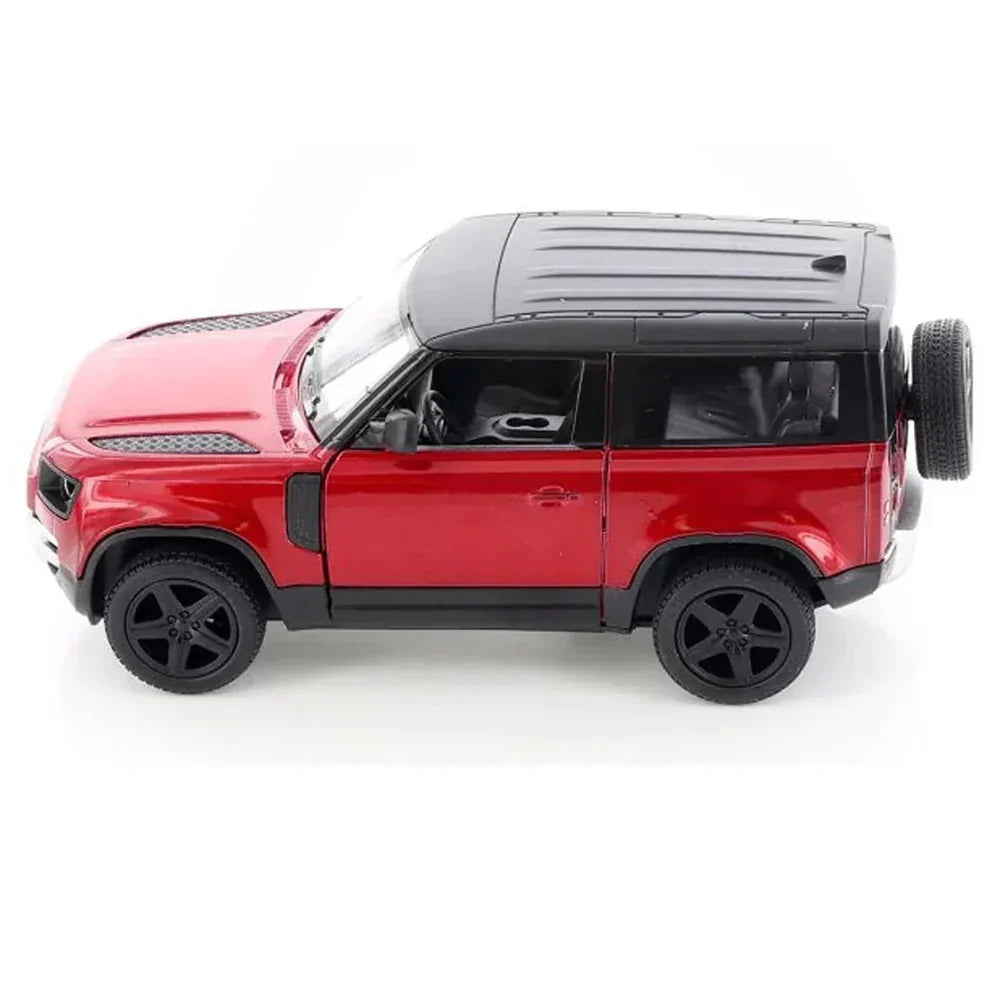 Kinsmart Land Rover Defender 90 1:36 Scale Diecast Model (Red)