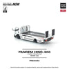 *PRE-ORDER* Pandem Fuso 300 Flatbed Transporter New Tooling, 1:64 Scale (White) - Pop Race