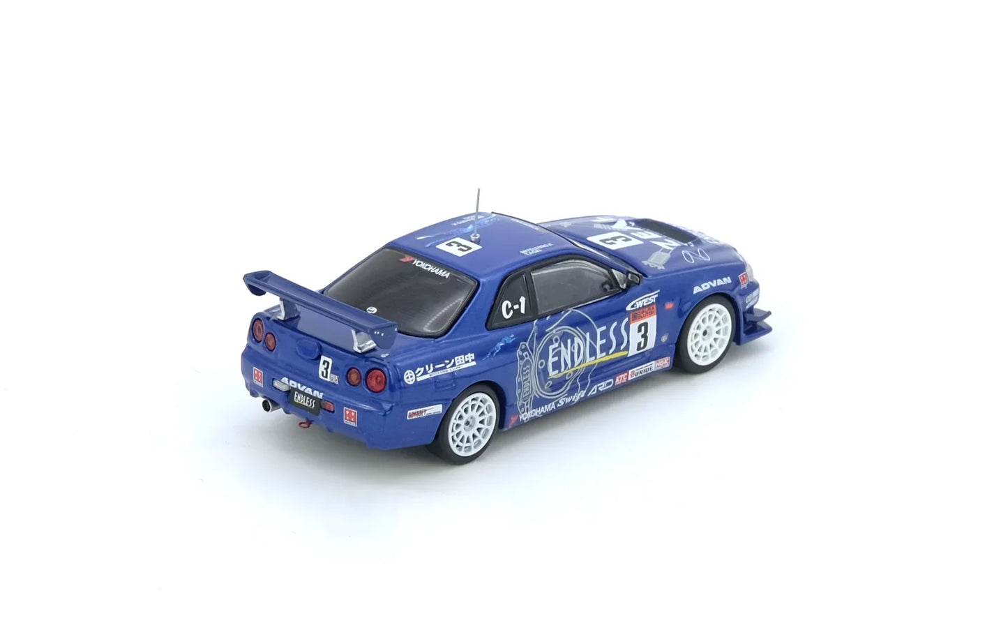 INNO64 Nissan Skyline GT-R R34 #3 Endless Advan Super Taikyu Winner 2002 1:64 Scale Diecast Model
