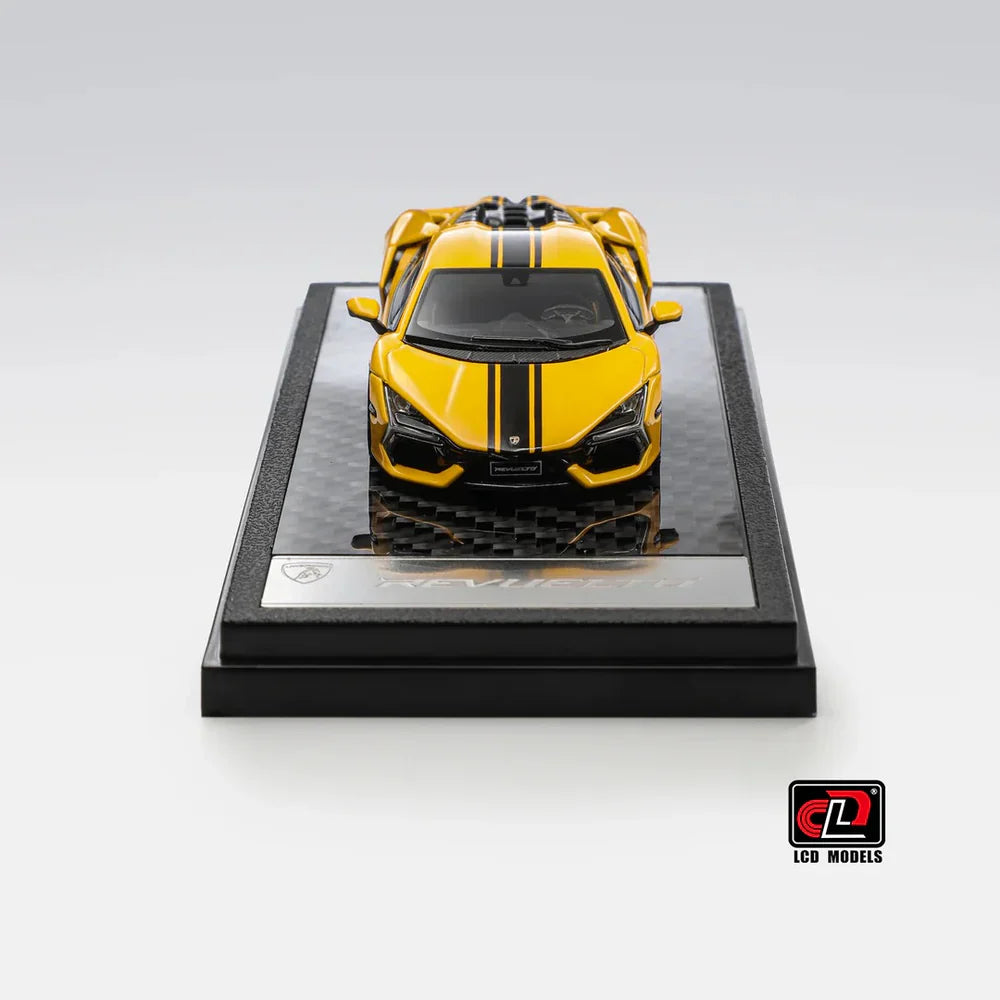 LCD Lamborghini Revuelto 20th Anniversary 1:64 Scale Diecast Model – Yellow