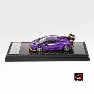 LCD Lamborghini Huracán STO 1:64 Scale Diecast Model – Purple