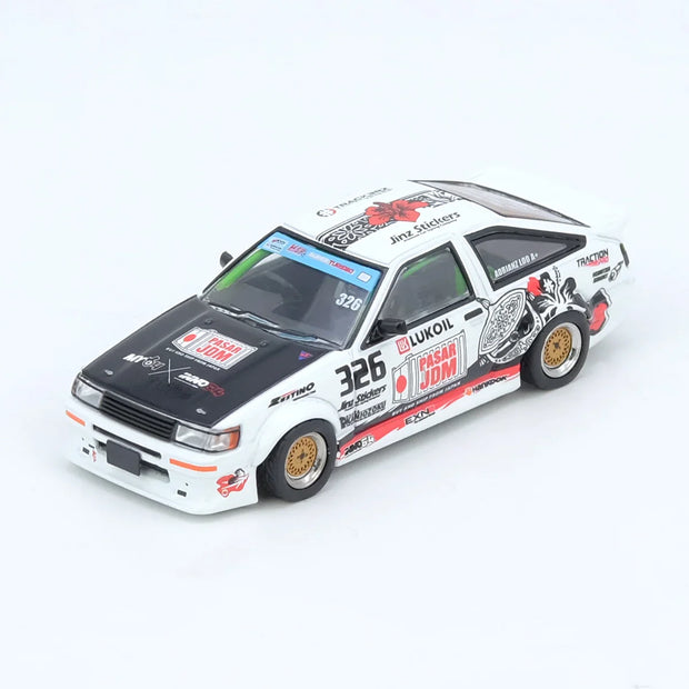 INNO64 Toyota Corolla AE86 Levin Trackers Racing 1:64 Scale Diecast Model