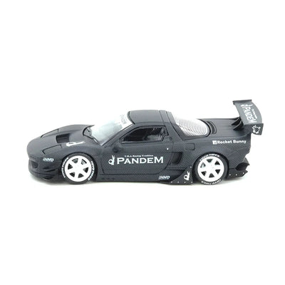NSX NA1 Rocket Bunny Full Carbon (Black Chrome Chase Car) Indonesia Diecast Expo 2025 Event Edition, 1:64 Scale (Matte Black) - INNO64
