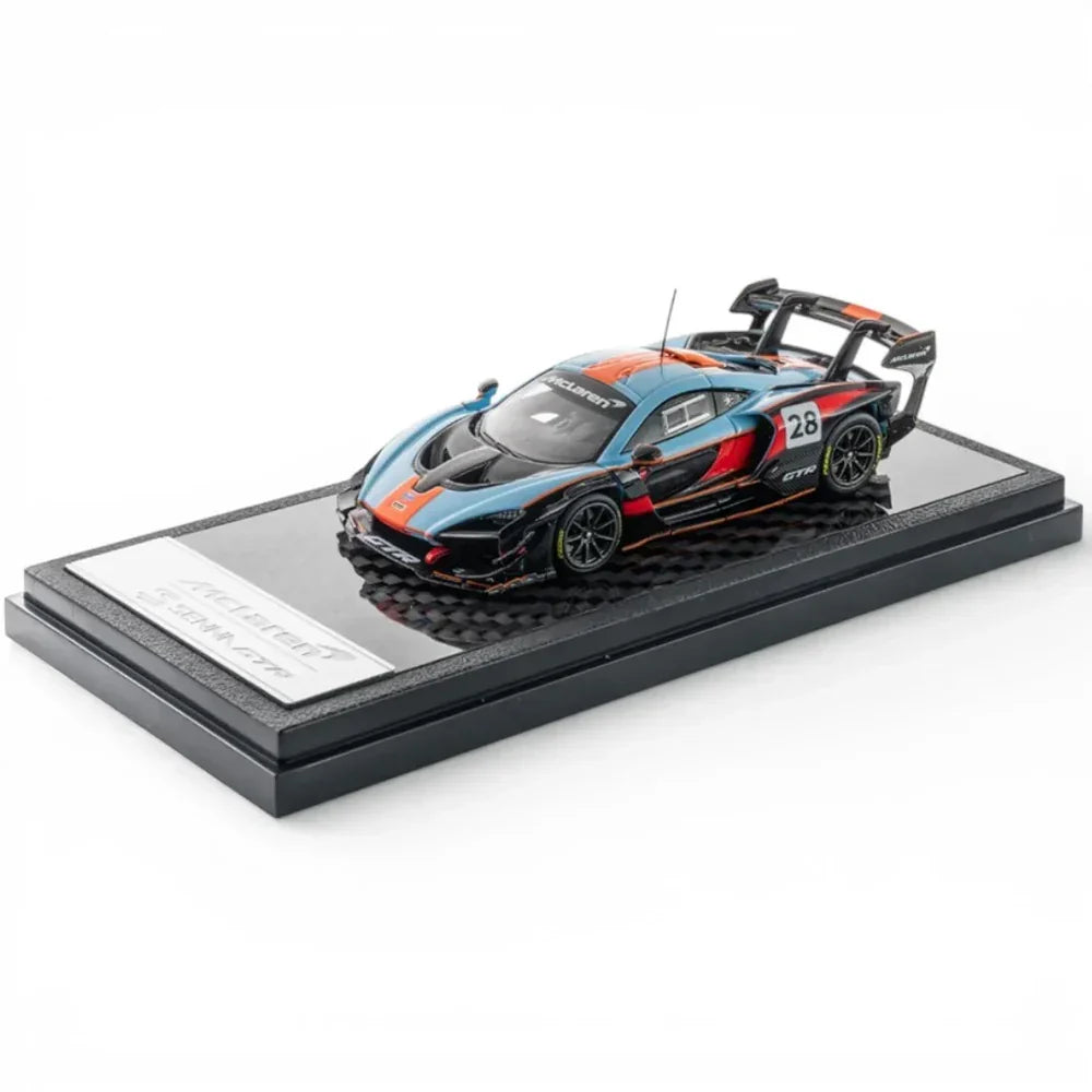 LCD McLaren Senna GTR Foshan APA XPO Special Package 2025 Gulf Livery 1:64 Scale Diecast Model