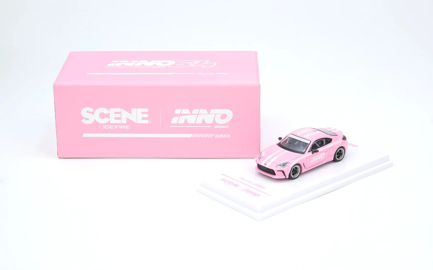 INNO64 Toyota GR86 Inno X Scene Macau Grand Prix 2024 Pink 1:64 Scale Diecast Model (Pre-Order)