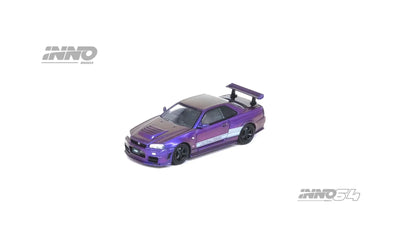 INNO64 Nissan Skyline GT-R R34 Z-Tune Endgame Australia Special Edition Purple 1:64 Scale Diecast Model (Pre-Order)