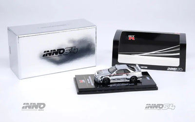 INNO64 Nissan Skyline GT-R R34 Nismo R-Tune Silver Chrome Hobby Expo China 2023 Event Edition 1:64 Scale Diecast Model (Pre-Order)
