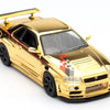 INNO64 Nissan Skyline GT-R R34 Nismo R-Tune Gold Chrome Hobby Expo China 2023 Event Edition 1:64 Scale Diecast Model (Pre-Order)