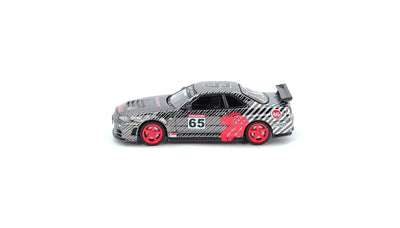 Skyline GT-R R34 Black Crow, 1:64 Scale (Black) - INNO64