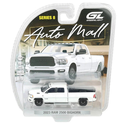 Ram 2500 Bighorn White, The Auto Mall Series 8 2023 , 1:64 Scale by GreenLight - 1:64 scale, view 1