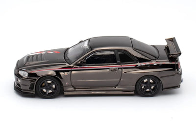 INNO64 Nissan Skyline GT-R R34 Nismo R-Tune Black Chrome Hobby Expo China 2023 Event Edition 1:64 Scale Diecast Model (Pre-Order)