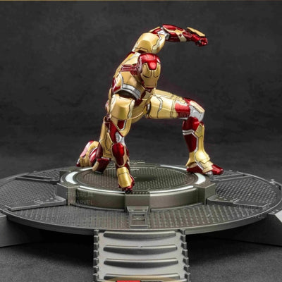 Iron Man Mark 42 with Light Up Base Set Action Figure by ZD Toys - 7 Inch | Ages 15+ - view 1