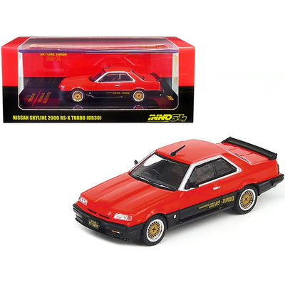 INNO64 Nissan Skyline 2000 Turbo RS-X DR30 Red & Black 1:64 Scale Diecast Model