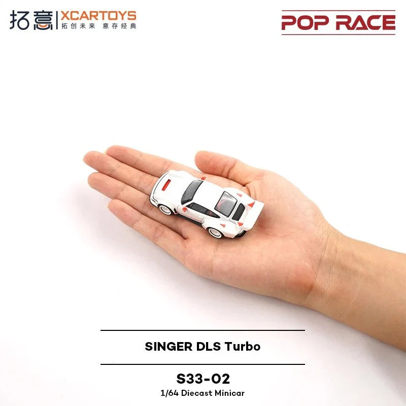 POPRACE Singer DLS Turbo, 1:64 Scale (Silver)
