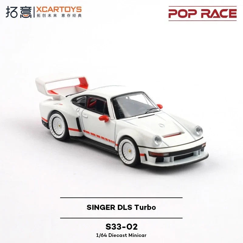 POPRACE Singer DLS Turbo, 1:64 Scale (Silver)