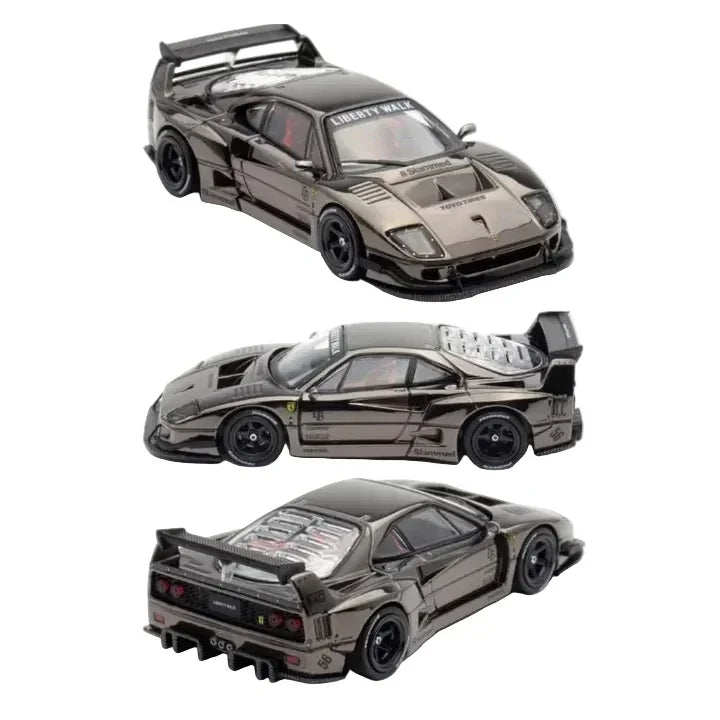 LBWK F40, 1:64 Scale (Chrome Black) - INNO64