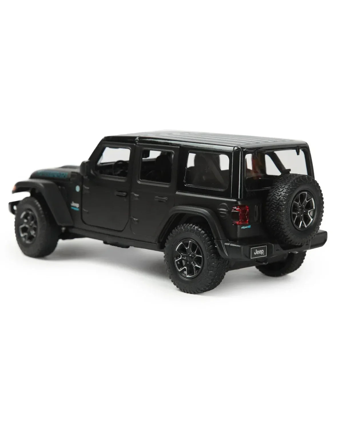 Rastar Jeep Wrangler Rubicon 4xe Black 1:24 Scale Diecast Model