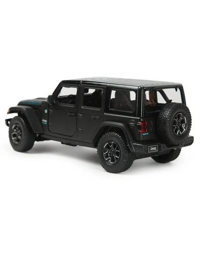 Rastar Jeep Wrangler Rubicon 4xe Black 1:24 Scale Diecast Model