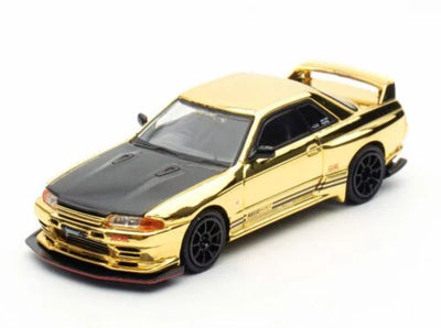 INNO64 Nissan Skyline GT-R R32 Top Secret TMCS 2025 Chrome Gold 1:64 Scale Diecast Model