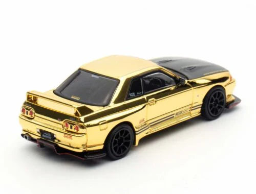 INNO64 Nissan Skyline GT-R R32 Top Secret TMCS 2025 Chrome Gold 1:64 Scale Diecast Model