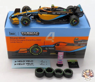 Tarmac Works McLaren MCL36 Emilia Romagna GP 2022 Lando Norris 1:64 Diecast