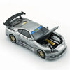 BMC Toyota Supra Top Secret JZA80 RHD Manila Show Silver 1:64 Scale Diecast Model