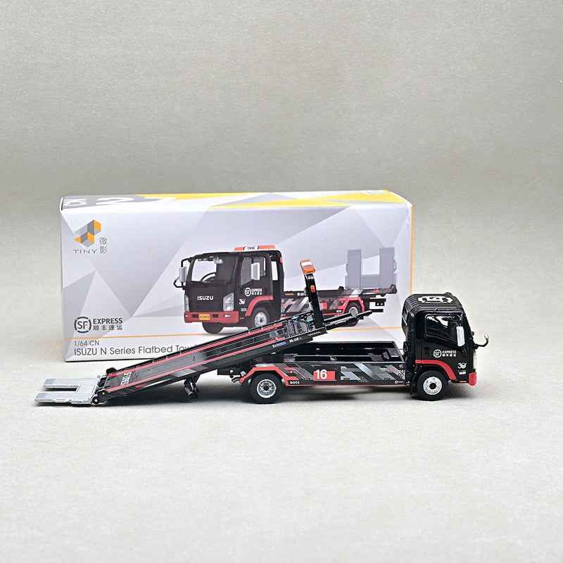 Tiny City CN27 Diecast - Isuzu N Series SF Express Flatbed Trailer (2023)