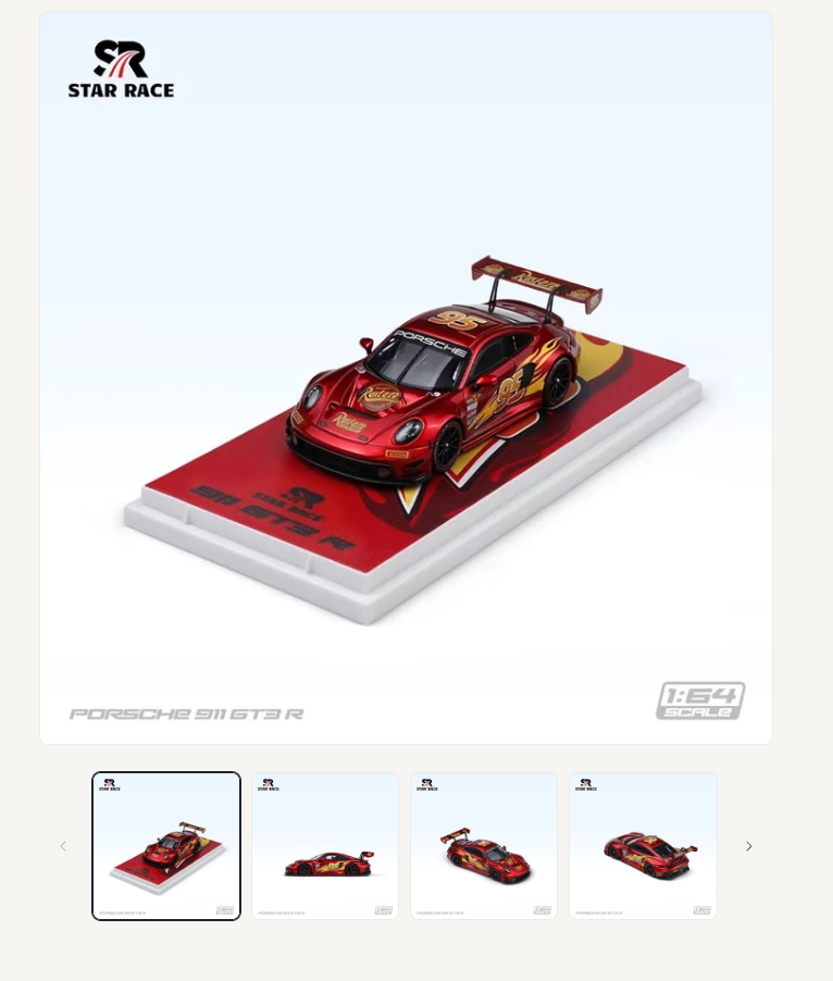 Star Race Porsche 911 GT3 R Thunder Mack 1:64 scale model SR64054