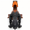 TC02 RC Fire Steel Dinosaur Toy – Brown/Orange